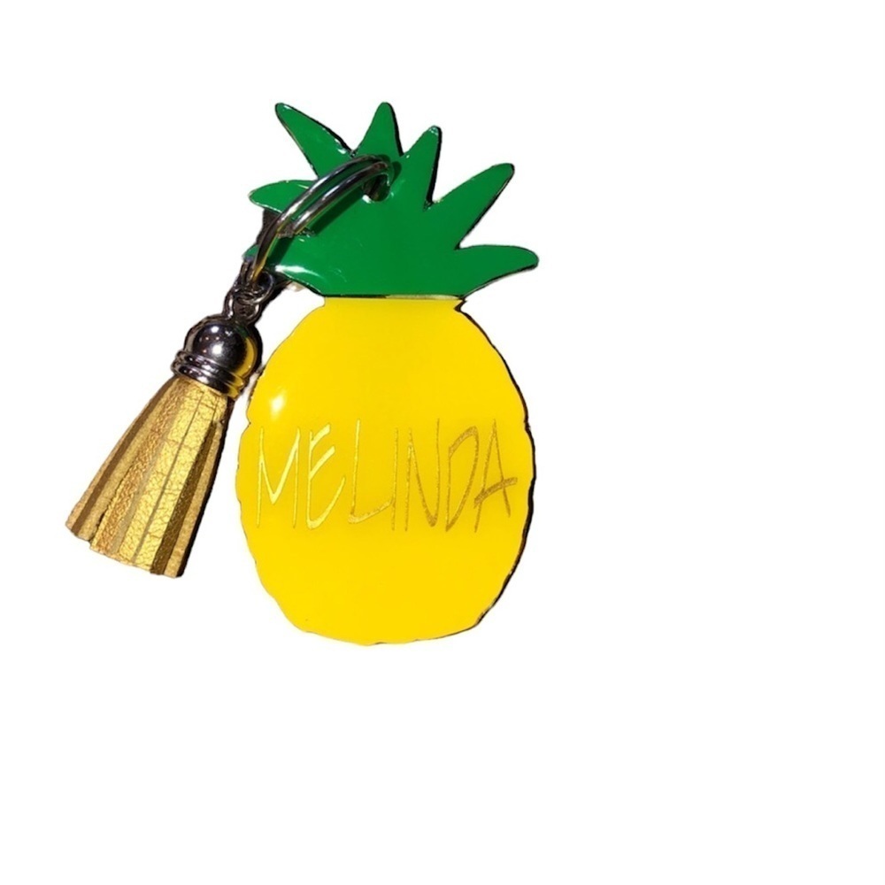 Melinda pineapple summer tassel keychain holder